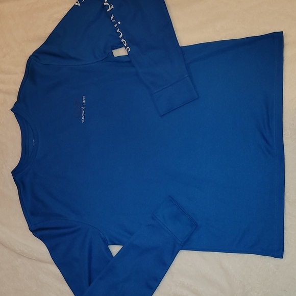 Vineyard Vines Boy's Performance Shirt Size Large Blue - Picture 2 of 5
